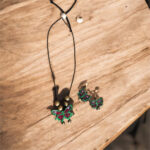 Green Butterfly Pendant Daily Wear Necklace